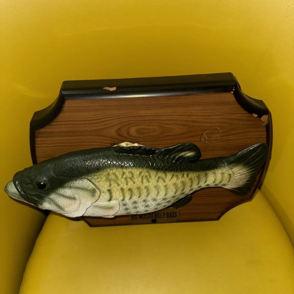 Big Mouth Billy Bass Singing Fish Vtg 1999 Fishing Cabin Decor PROP Parts Only